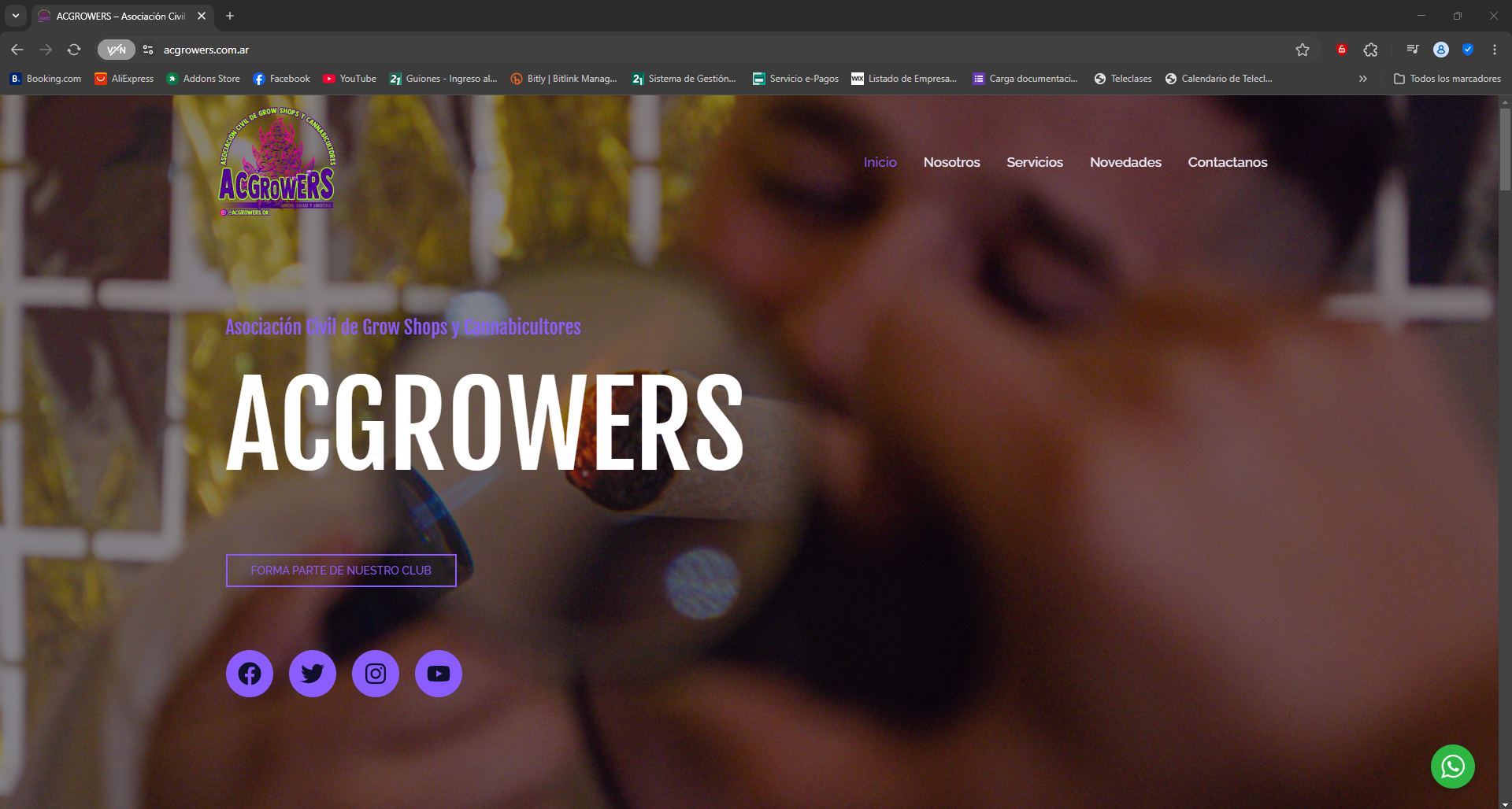 AC Growers - Plataforma web interactiva